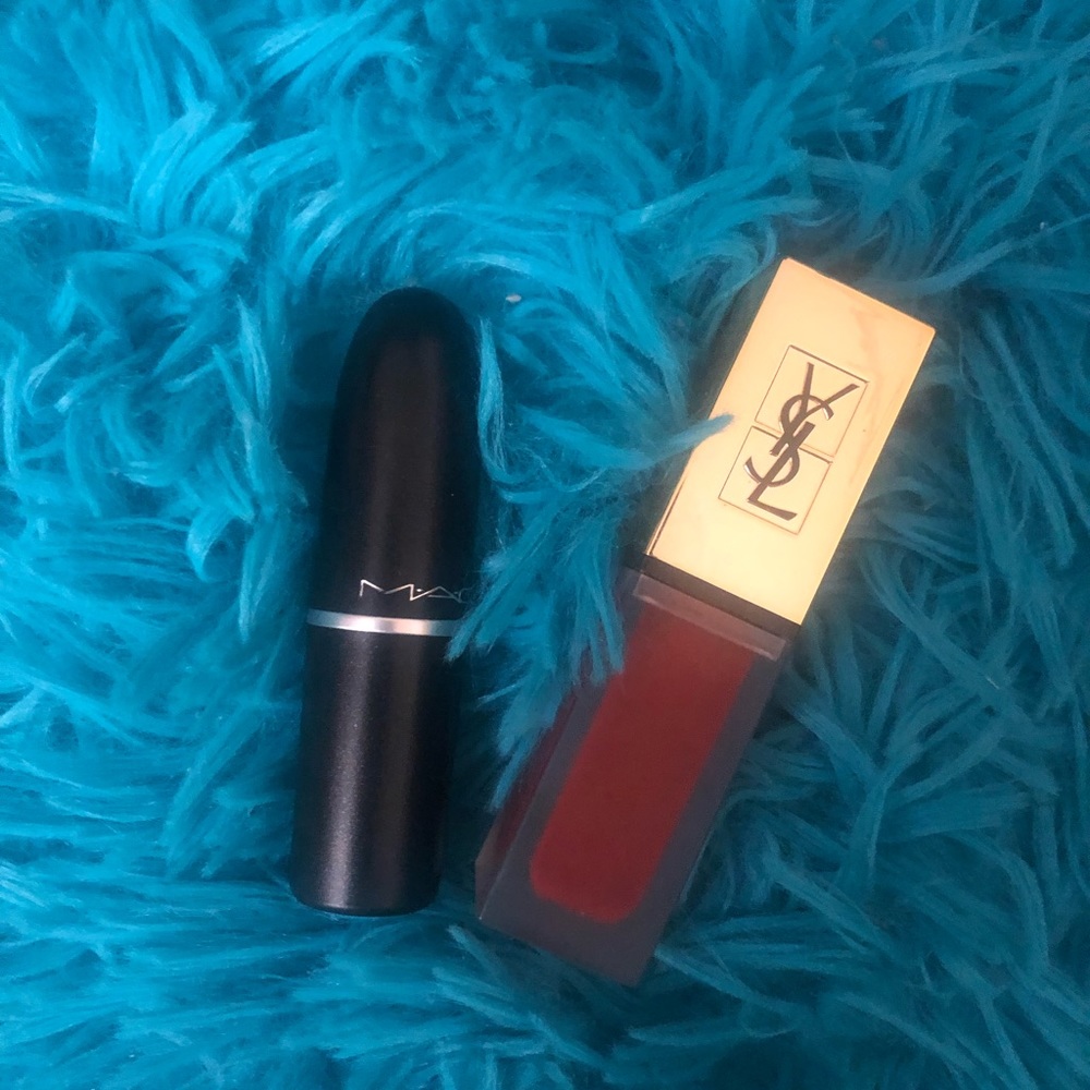 Lipstick bundle YSL #9 red + MAC brick red